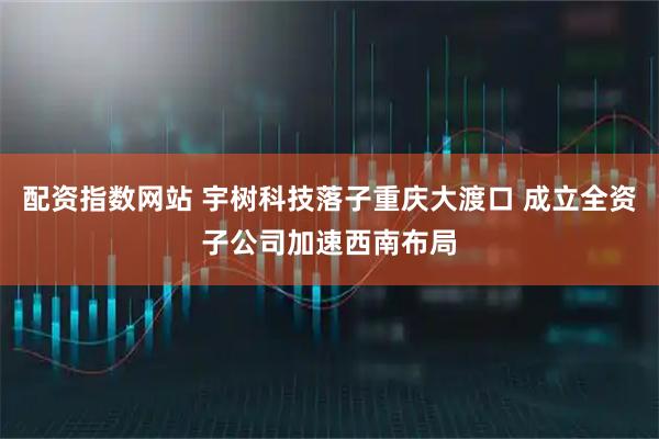 配资指数网站 宇树科技落子重庆大渡口 成立全资子公司加速西南布局